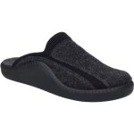 Pantoufles pour hommes - josef seibel - monaco h 12 - gris - cuir - confortable pour pieds forts Pantoufles pour hommes - josef seibel - monaco h 12 - gris - cuir - confortable pour pieds forts