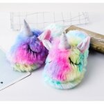 Pantoufles licorne arc - en - ciel pour fille - ecelen - lh1012tdsho10ra - vert Pantoufles licorne arc - en - ciel pour fille - ecelen - lh1012tdsho10ra - vert