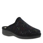 Pantoufles - la maison de lespadrille - talon compens de 45 cm - femme - noir