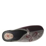 Pantoufles - la maison de lespadrille - violet - compens - textile - adulte