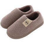 Pantoufle mxxgz hommes et femmes couples dhiver - marron caf - taille 42 - 43
