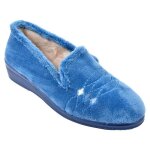 Pantoufle - ozabi - md9971 - broderie fantaisie - semelle sudine - confort optimal