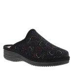 Pantoufles talon compens - la maison de lespadrille - noir - adulte - textile - hauteur de talon 45 ...