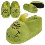 Pantoufles unisexes dr. seuss - grinch vert - chaudes et douces