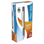 Paper mate lot de 12 stylos � bille quatre couleurs assorties inkjoy quatro