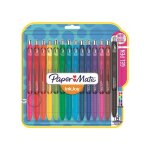 Stylo gel - paper mate - inkjoy gel - assortiment de 14 couleurs - pointe moyenne 0. 7mm - confort ergonomique ...