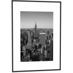 Cadre photo a2 - paperflow - aluminium rectangulaire - noir - 42x59. 4 cm - contemporain