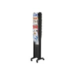 Paperflow easydisplays porte - document sur pied 16 pochettes pour a4 double face mobile noir Paperflow easydisplays porte - document sur pied 16 pochettes pour a4 double face mobile noir