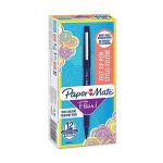 Stylo - feutre - papermate - flair - moyen - bleu - 12 pices
