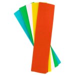 Papier crépon 50x200 cm 5 feuilles assorties Papier crépon 50x200 cm 5 feuilles assorties