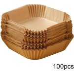Inf papier sulfuris� pour friteuse � air feuille antiadh�sive 100 pi�ces la nature