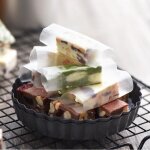 Mothinessto 500 feuilles papier nougat wafer comestible emballage bonbon