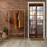 Papier peint adhesif porte 3d fentre new york (91x211 cm) pour chambre salon photo non tiss muraux ...