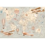 Papier peint chambre enfant animé animaux carte du monde 368x254 cm intissé salon photo non tissé muraux ... Papier peint chambre enfant animé animaux carte du monde 368x254 cm intissé salon photo non tissé muraux ...