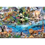 Papier peint intissé chambre enfant 416x254 cm animaux jungle fille photo non tissé muraux trompe loeil ... Papier peint intissé chambre enfant 416x254 cm animaux jungle fille photo non tissé muraux trompe loeil ...