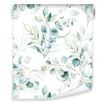 Papier peint intiss� feuilles vert rouleau 10m x 50cm moderne salon photo non tiss� muraux moderne trompe ...