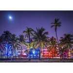 Papier peint photo intiss� - (181271) - plage sud miami - 350x260cm - 7 l�s - mural poster g�ant xxl ...