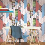 Papier peint marvel bois multicolore 1005x52cm Papier peint marvel bois multicolore 1005x52cm