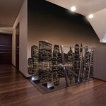 Papier peint ville et architecture new york - s�pia 400x309 cm - papier peint panoramique - intiss�