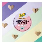 Papier de pliage pour origami - folia - premium faltbl�tter pastell - 100 feuilles - 20 x 20 cm - 70 ...