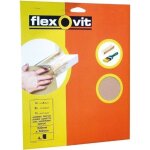 Papier verre - flexovit - lot de 4 - grain gros - 230x280 mm