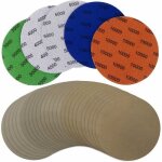 Papier de verre rond - pzcc - 25ps - 3000 - 10000 - disques abrasifs humides et secs - 125 mm