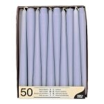 Papstar lot de 50 bougies pour chandelier - diamètre : 22 cm - 25 cm Papstar lot de 50 bougies pour chandelier - diamètre : 22 cm - 25 cm