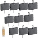 Étiquettes de plantes en ardoise - yyv - paquet de 10 - noir - 10 x 7 cm - marquer les plantes de jardin ... Étiquettes de plantes en ardoise - yyv - paquet de 10 - noir - 10 x 7 cm - marquer les plantes de jardin ...
