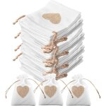 Paquet de 30 sachets de toile de jute coeur 10 * 14cm pour mariage bonbons cadeau baptême anniversaire ... Paquet de 30 sachets de toile de jute coeur 10 * 14cm pour mariage bonbons cadeau baptême anniversaire ...