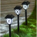 Paquet de 4 lampes torches solaires dextrieur clairage paysager tanche pour pelouse patio cour alle ...