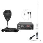 Paquet pni radio cb escort hp 8001l asq + antenne cb s75 avec cble et montage fixe