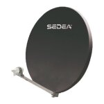 Parabole satellite - sedea - 65 cm - acier anthracite - lnb universel - montage facile Parabole satellite - sedea - 65 cm - acier anthracite - lnb universel - montage facile