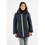 Doudoune mi - longue paragoose navy stanlowa - femme - 100% polyester - fermeture clair