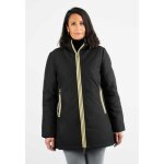 Doudoune mi - longue paragoose noir stanlowa - noir - xxl - femme - 100% polyester - fermeture clair ...