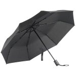Parapluie automatique  100 cm avec armature en fibre de verre - noir
