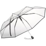 Parapluie - transparent - automatique - � 100 cm - acier et fibre de verre - mixte