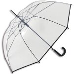 Parapluie automatique happy rain transparent canne