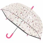 Parapluie cloche enfant transparent licorne