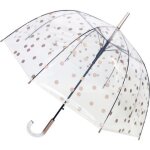 Parapluie cloche transparent pois cruivrés Parapluie cloche transparent pois cruivrés