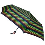 Parapluie pliable avec ouverture et fermeture automatique - rayure multicolore - lm0308
