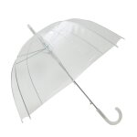 Parapluie - susino - transparent - ouverture automatique - format cloche - 8 baleines en acier