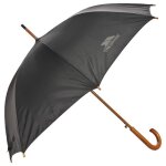 Parapluie - trespass - adulte - noir - automatique - bois