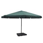 Parasol - aluminium - vert - 325 m - base mobile - rsistant aux uv
