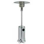 Chauffage de terrasse au gaz 13kw en inox avec roues Chauffage de terrasse au gaz 13kw en inox avec roues