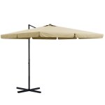 Outsunny - parasol - aluminium - 300x300x256cm - kaki