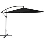 Parasol d�port� oahu rond 350m de diam�tre noir