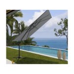 Parasol dport 3x3m - gris perle - sunking