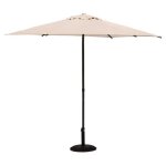 Parasol droit rond inclinable soya bl� 27m - hesp�ride