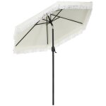 Outsunny - parasol - polyester - 225x225x223cm - cr�me