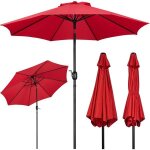 Parasol inclinable de jardin - 270cm - avec cadre en m�tal protection solaire pour terrasse patio piscine ...